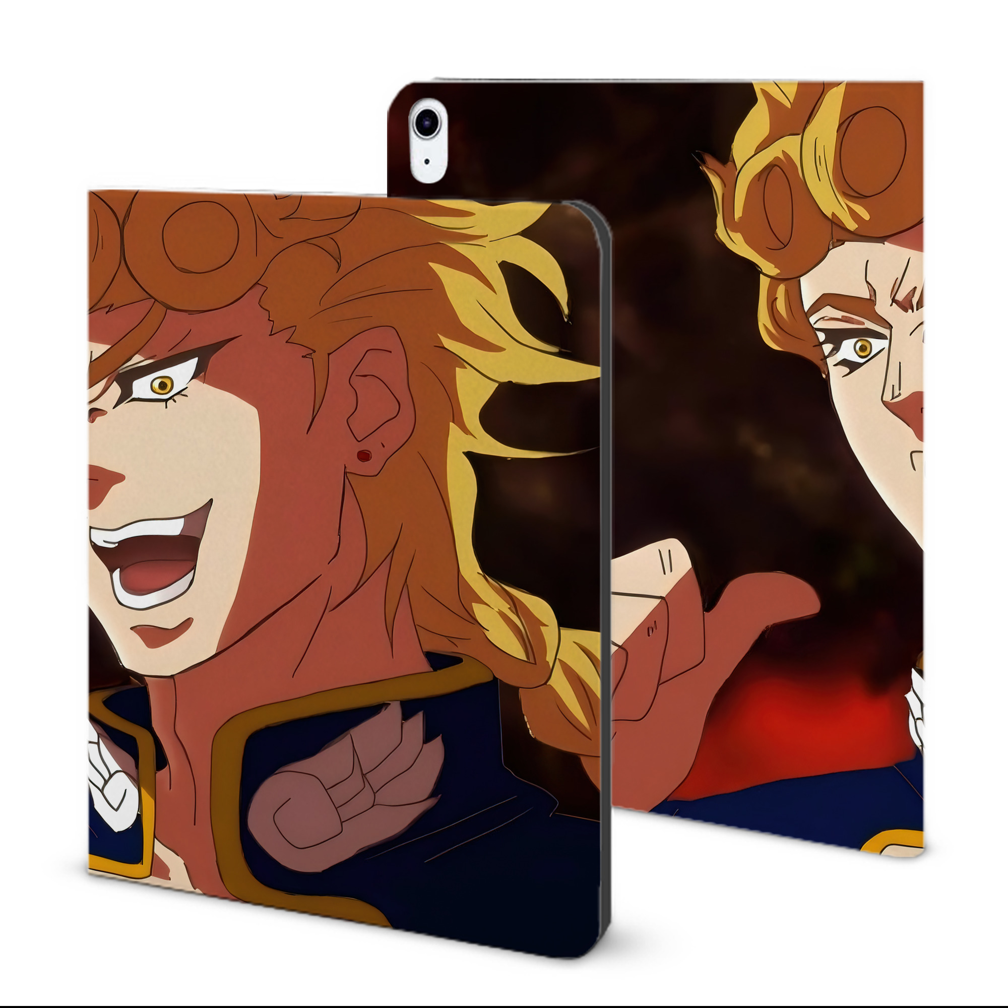 （画像用） ジョジョの奇妙な冒険 JoJo's Bizarre Adventure IPad ケース ブック型 PUレザー TPU 耐衝撃 軽量 薄型 ペン収納なし 全面保護 IPad 各モデル対応